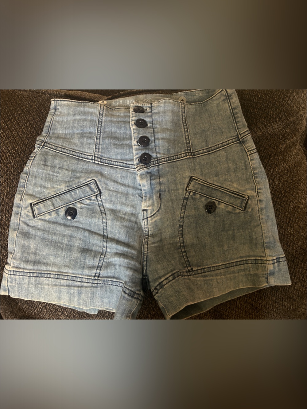 VINTAGE WOMEN'S GUESS JEANS HIGH WAISTED DENIM SHORTS 27
